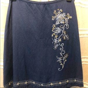 Hand beaded boutique skirt